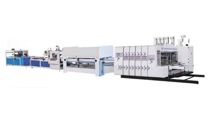 SP-Automatic Online High Speed Printing Slotting,Die-Cutting,Folder Gluer & Strapping Machine